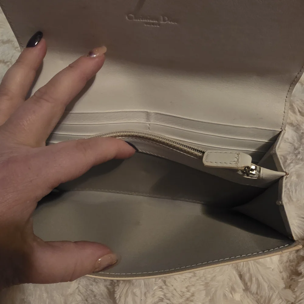 Dior Glossy Cream Wallet